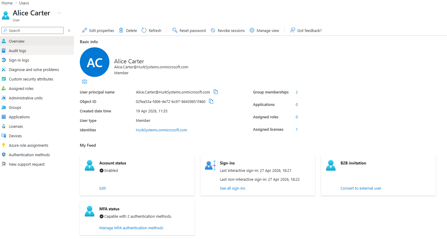 Verify authentication methods in Entra ID